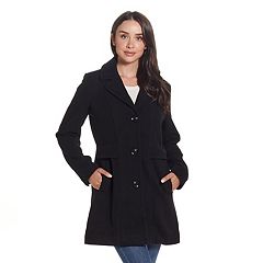 Plus Size Gallery Contrast-Trim Hood Rain Jacket