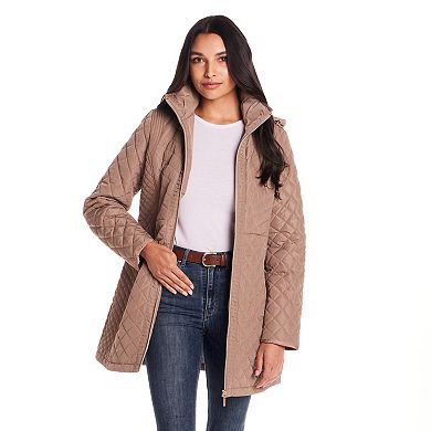 Women's Gallery Faux-Fur Hood Quilted Jacket