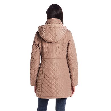 Women's Gallery Faux-Fur Hood Quilted Jacket