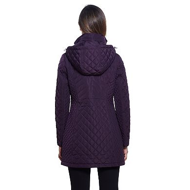 Women's Gallery Faux-Fur Hood Quilted Jacket