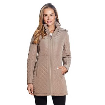 Women's Gallery Faux-Fur Hood Quilted Jacket
