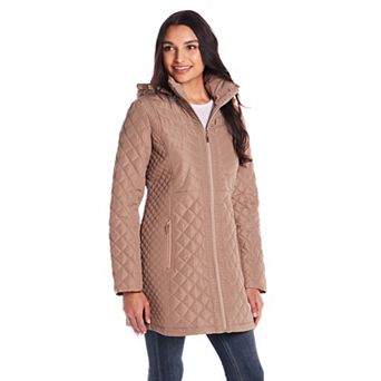Women's Gallery Faux-Fur Hood Quilted Jacket