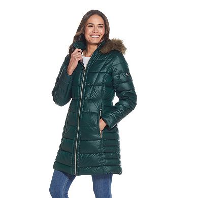 Women's Gallery Faux-Fur Hood Puffer Coat