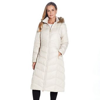 Women's Gallery Faux-Fur Hood Long Puffer Coat
