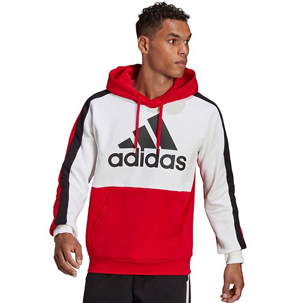 Men s adidas Essential Colorblock Fleece Hoodie