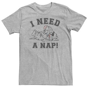 Big & Tall Disney 101 Dalmatians Sleeping Puppies I Need A Nap Tee