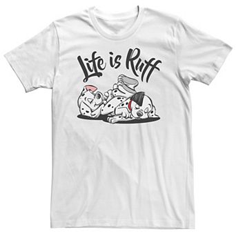 Big & Tall Disney 101 Dalmatians Sleeping Puppies Life Is Ruff Tee