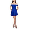 Juniors' B. Smart Off-the-Shoulder Fit and Flare Dress