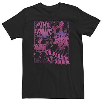 Big & Tall Disney Dumbo Pink Elephants On Parade Tee