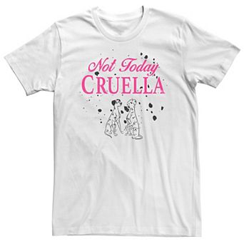 Big & Tall Disney 101 Dalmatians Pongo And Perdita Not Today Cruella Tee