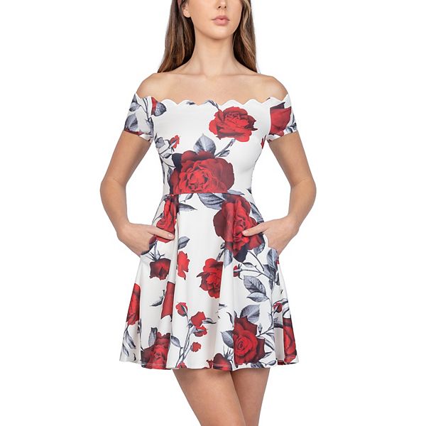 Kohls off on sale the shoulder dress