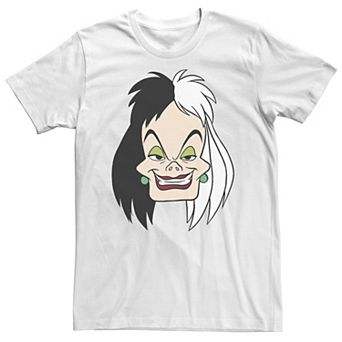 Big & Tall Disney 101 Dalmatians Cruella De Vil Big Face Tee