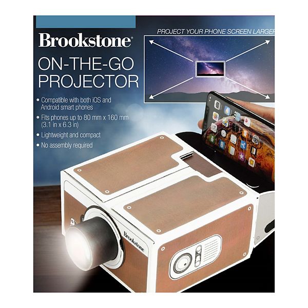 Brookstone On the Go Phone Screen Projector