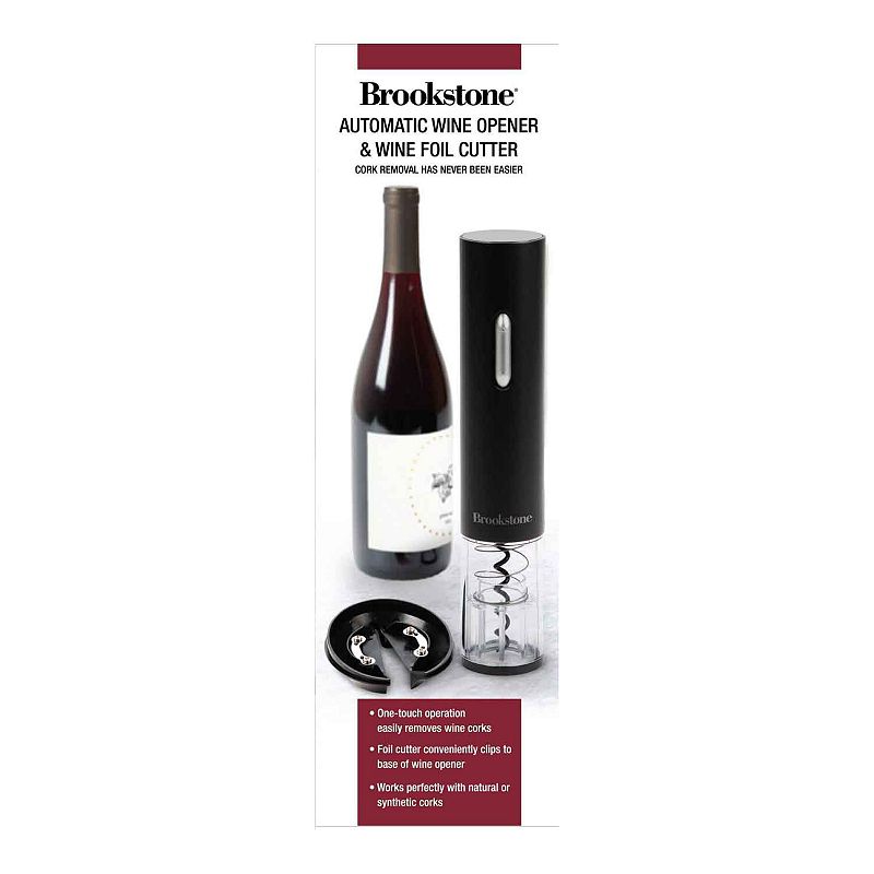 Brookstone Automatic Wine Opener & Foil Cutter, Color