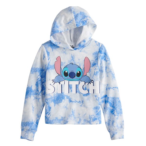 Girls Grey Marl Disney's Lilo & Stitch Bouclé Hoodie