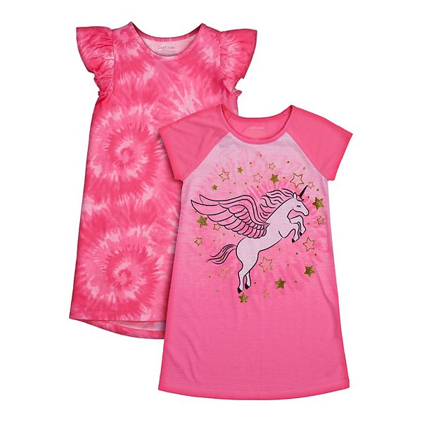 Girls 4-12 Cuddl Duds 2-Pack Nightgowns