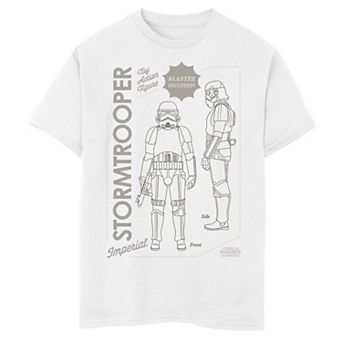 Boys 6-20 Star Wars The Mandalorian Stormtrooper Action Figure Graphic Tee