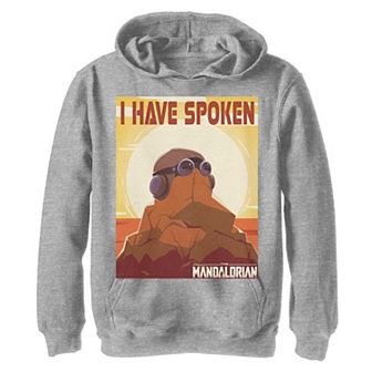Boys 8-20 Star Wars The Mandalorian I Have Spoken Poster Graphic Hoodie