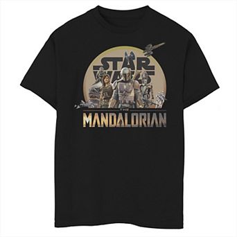 Boys 6-20 Star Wars The Mandalorian Character Collage Graphic Tee
