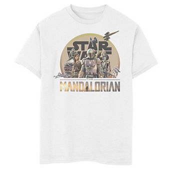 Boys 6-20 Star Wars The Mandalorian Character Collage Graphic Tee
