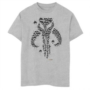 Boys 8-20 Star Wars The Mandalorian Mythosaur Bullet Hole Graphic Tee