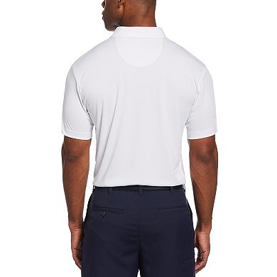 Men's Jack Nicklaus StayDri Regular-Fit Textured Chest-Print Golf Polo