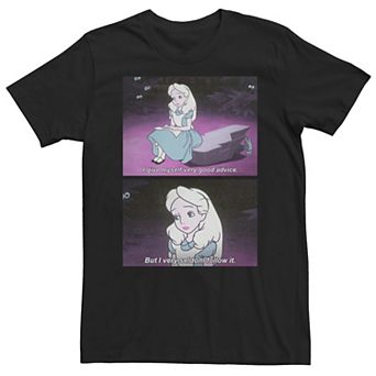 Big & Tall Disney Alice In Wonderland I Give Good Advice Panels Tee