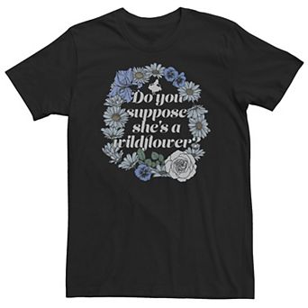 Big & Tall Disney Alice In Wonderland She's A Wildflower Tee