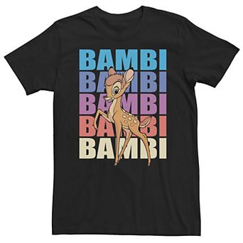 Big & Tall Disney Bambi Name Stack Portrait Tee