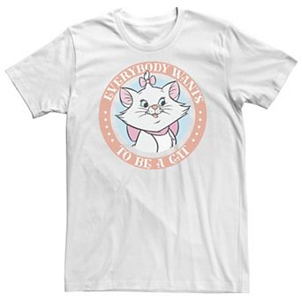 Big & Tall Disney Aristocats Marie Everybody Wants To Be A Cat Tee