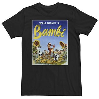Big & Tall Disney Bambi Sunflower Poster Tee