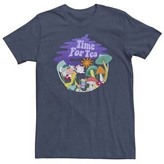 Big & Tall Disney Alice In Wonderland Mad Hatter Time For Tea Tee