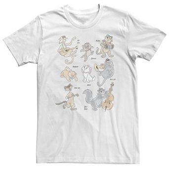 Big & Tall Disney The Aristocats All The Cats Tee