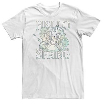 Big & Tall Disney Alice In Wonderland Hello Spring Tee