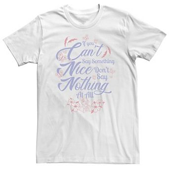 Big & Tall Disney Bambi If You Can't Say Something Nice Quote Tee