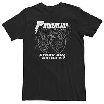 Big & Tall Disney Mickey And Friends Goofy Powerline World Tour Tee