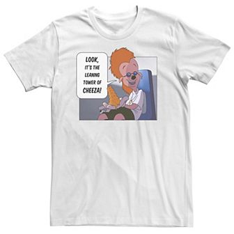 Big & Tall Disney A Goofy Movie Look It's The Leaning Tower Of Cheeza Tee