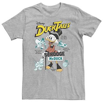 Big & Tall Disney Duck Tales Richest Duck Vintage Poster Tee