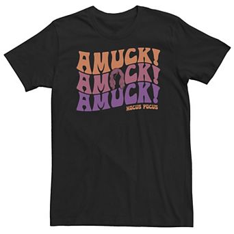 Big & Tall Disney Hocus Pocus Amuck Amuck Amuck Text Tee