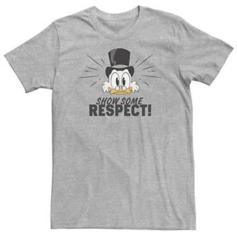 Big & Tall Disney DuckTales Scrooge McDuck Show Some Respect Tee