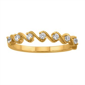Arctic Clear 14k Gold 1/5 Carat T.W. Round Cut Lab-Grown Diamond Ring
