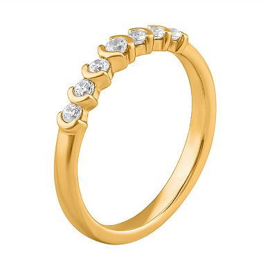 Arctic Clear 14k Gold 1/5 Carat T.W. Round Cut Lab-Grown Diamond Ring