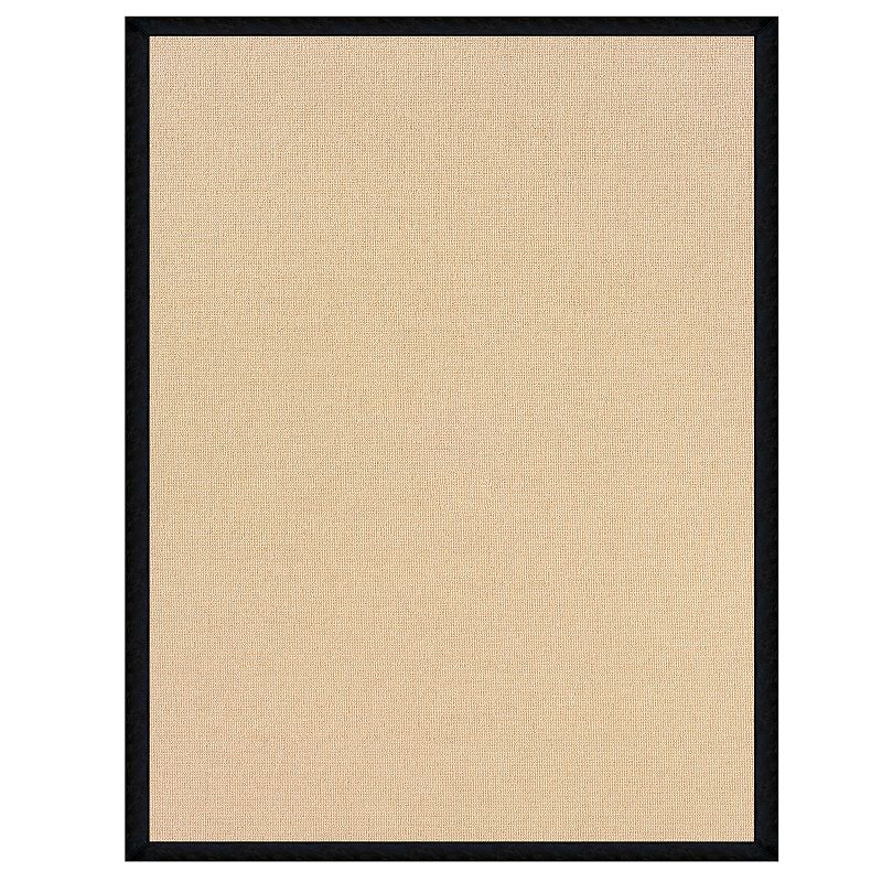 Linon Athena Natural & Black Wool Blend Rug, 8X11 Ft