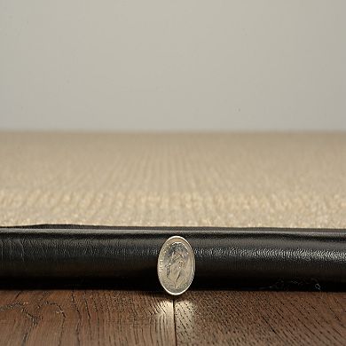 Linon Athena Natural & Black Wool Blend Rug