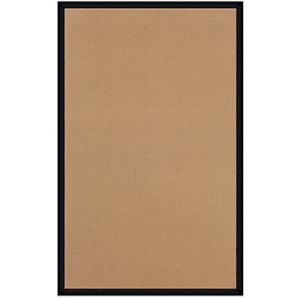 Linon Athena Cork & Black Wool Blend Rug