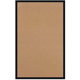 Linon Athena Cork & Black Wool Blend Rug