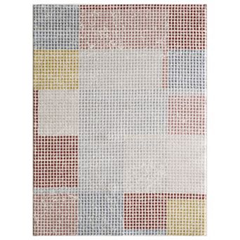 Loomaknoti Abielin Light Blue and Ivory Area Rug