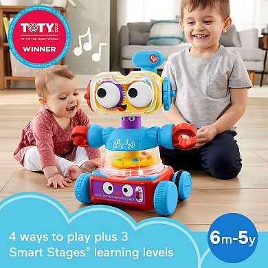 Fisher-Price 4-in-1 Robot Baby to Preschool Learning Toy with Lights & Music