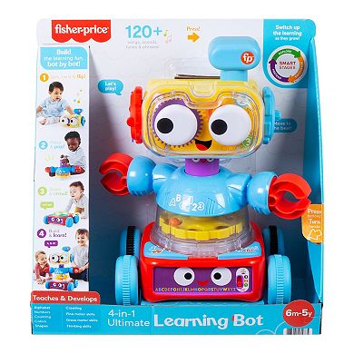 Fisher-Price 4-in-1 Robot Baby to Preschool Learning Toy with Lights & Music