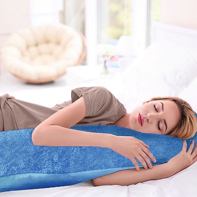 Fresh Ideas Velvet Body Pillow Cover 2-Pack Set